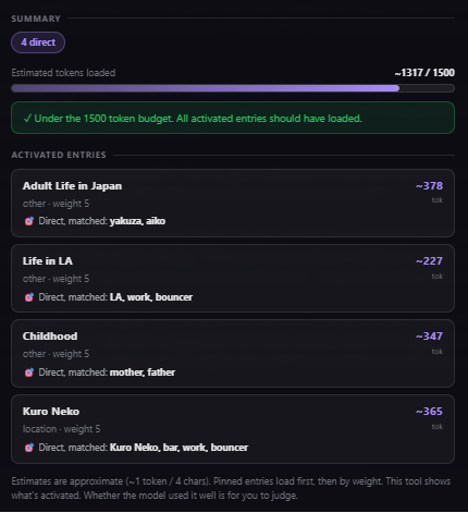 Additional features