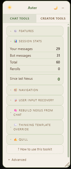 Session stats